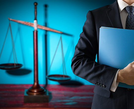 Businessman hold blue report Businessman hold blue report